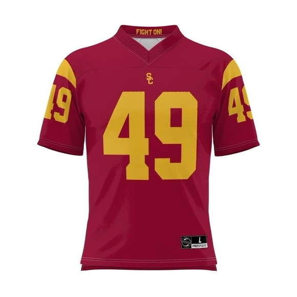NEW USC Trojans Men's Cardinal #49 Tuli Tuipulotu Home Football Jersey medium - Picture 1 of 11